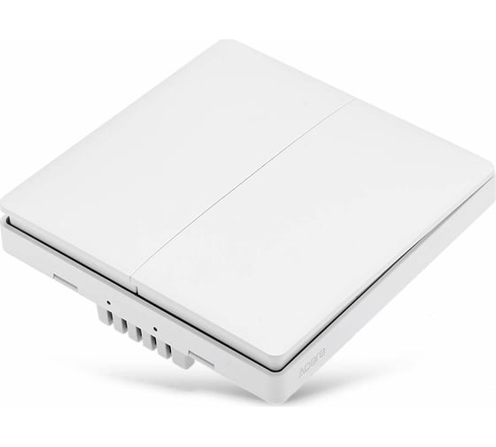 Изображение товара Настенный выключатель Aqara две клавиши, Wall Switch No Neutral, Double Rocker QBKG03LM