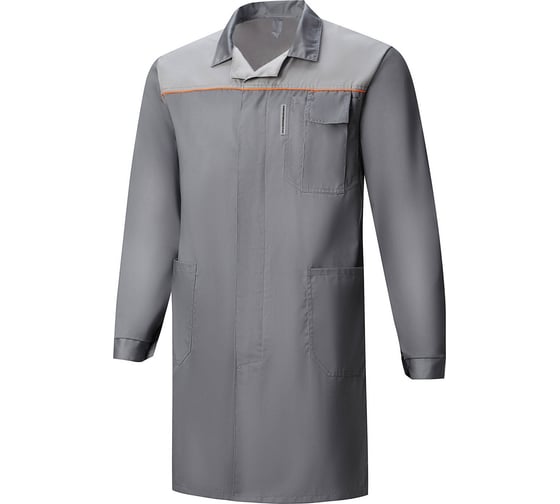 Изображение товара Халат СОЮЗСПЕЦОДЕЖДА Профессионал темно-серый/светло-серый, р. 52-54/рост 182-188 2140024501041