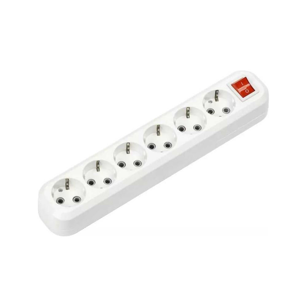 Изображение товара Удлинитель Smartbuy 6 гнезд 2 м с заземлением и выключателем
