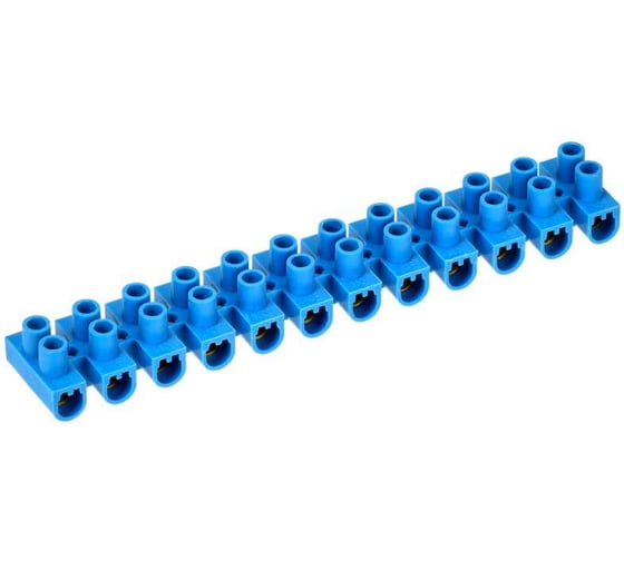 Изображение товара Зажим винтовой IEK ЗВИ-10 н/г 2,5-6мм2 (2шт/блистер) синие UZV6-010-06-2