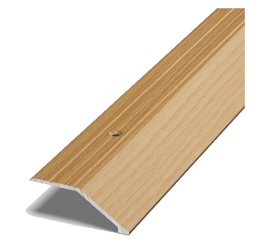 Изображение товара Порог разноуровневый алюминиевый (45 мм; 0.9 м; декоративный; бук натуральный) Лука 00000001907