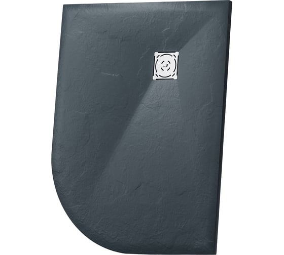 Изображение товара Душевой поддон RGW 90х120х2,5 ST/AL-0129G графит/асимметричный O 90 мм, каменный 16154129-02L