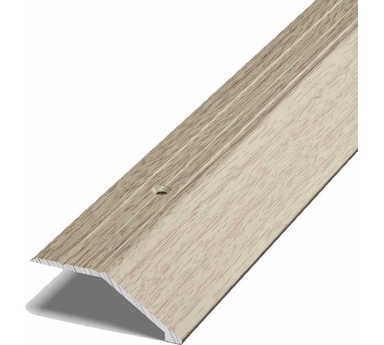 Изображение товара Порог разноуровневый алюминиевый (45 мм; 0.9 м; декоративный; дуб беленый) Лука 00000002662