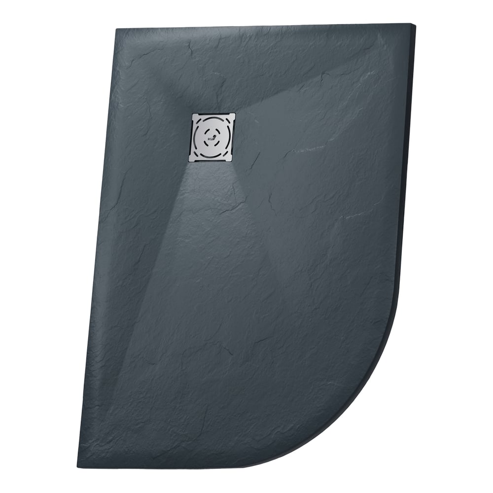 Изображение товара Душевой поддон RGW 90х120 асимметричный графит искусственный камень