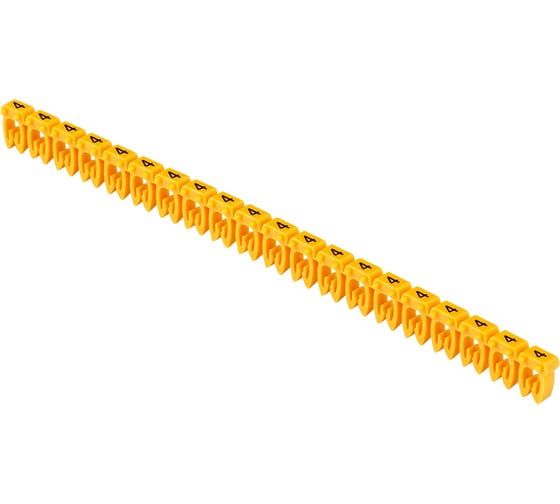 Изображение товара Маркер IEK открытого типа KE, 1,5-2,5мм2, символ 4, 500штук/упаковка UMK-KE2-4