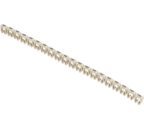 Изображение товара Маркер IEK открытого типа KE, 4-6мм2, символ 8, 500штук/упаковка UMK-KE3-8