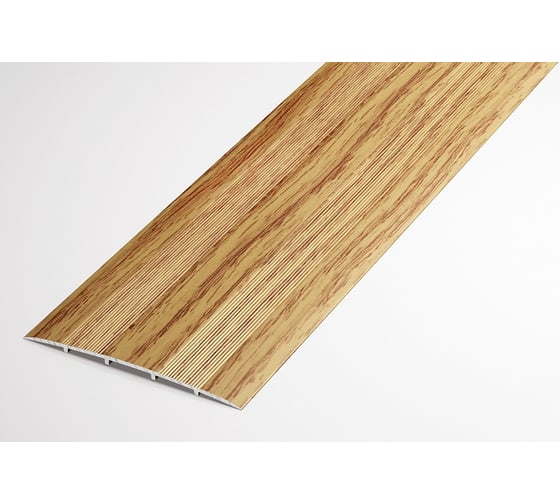 Изображение товара Порог прямой алюминиевый (78 мм; 0.9 м; декоративный; дуб универсал) Лука 00000001428
