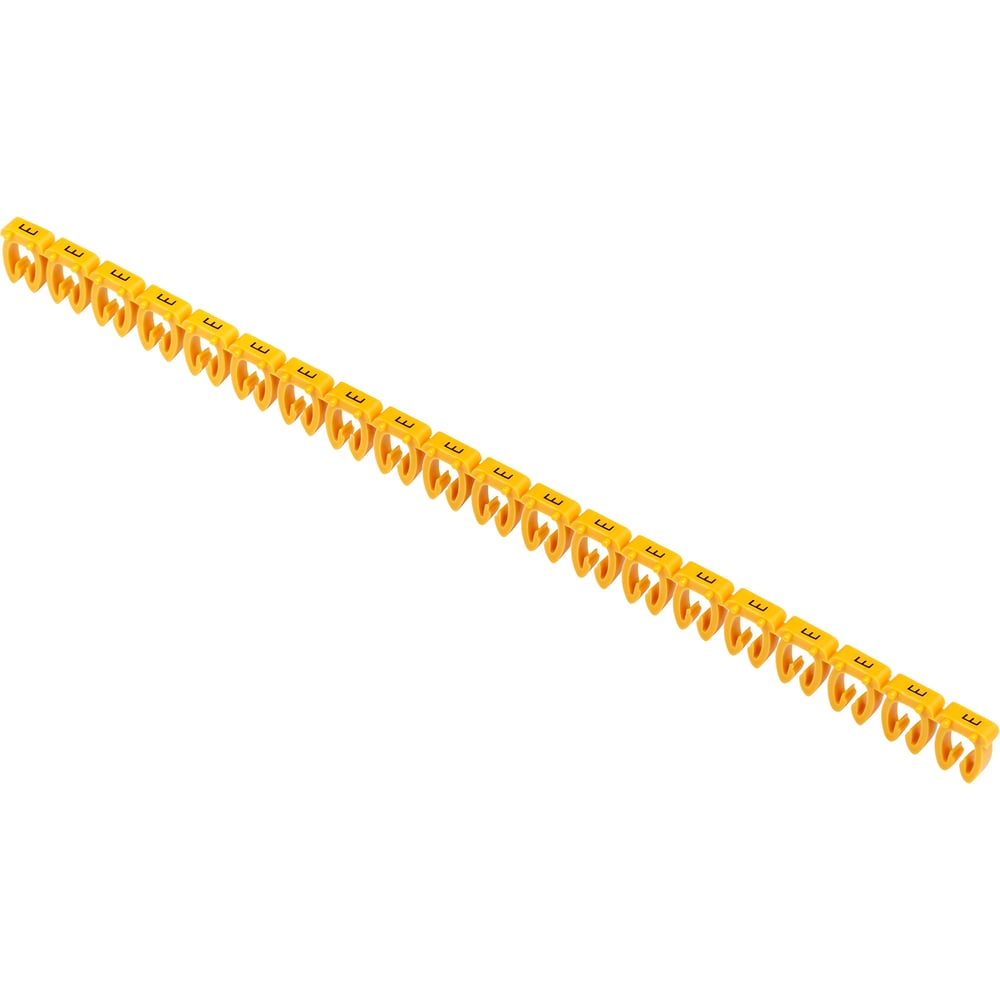 Изображение товара Маркер IEK открытого типа KE для проводов диаметром до 6.5 мм, желтый, 200 штук