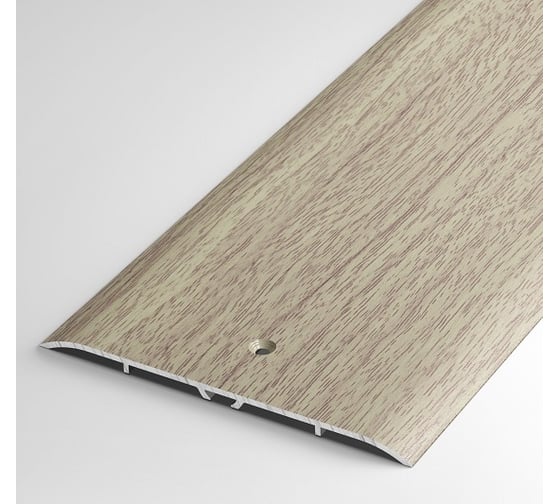 Изображение товара Порог прямой алюминиевый (100 мм; 0.9 м; декоративный; дуб беленый) Лука 00000001766