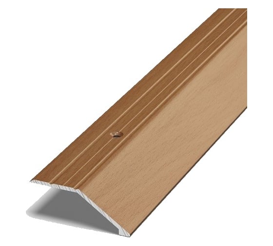 Изображение товара Порог разноуровневый алюминиевый (45 мм; 0.9 м; декоративный; бук) Лука 00000001326