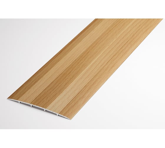 Изображение товара Порог прямой алюминиевый (78 мм; 0.9 м; декоративный; бук натуральный) Лука 00000002141