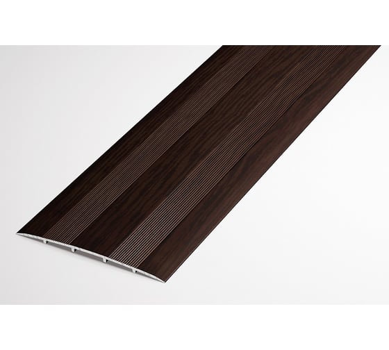 Изображение товара Порог прямой алюминиевый (78 мм; 0.9 м; декоративный; дуб венге) Лука УТ000002225