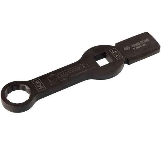 Изображение товара Ключ для тормозных суппортов грузовых автомобилей KING TONY M26, 3/4, ударный 10B0B-26