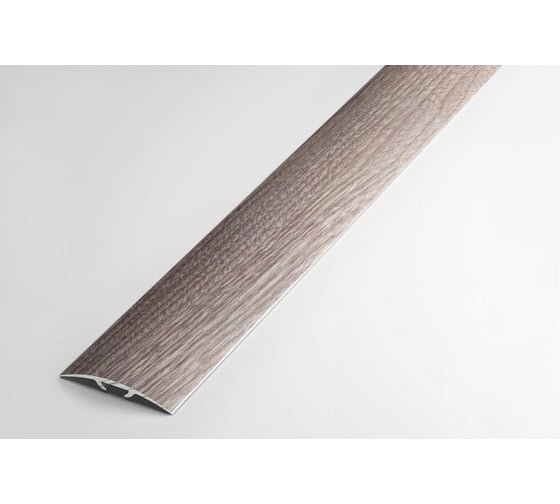 Изображение товара Порог прямой скрытый алюминиевый (35 мм; 0.9 м; декоративный; дуб дымчатый) Лука УТ000023173