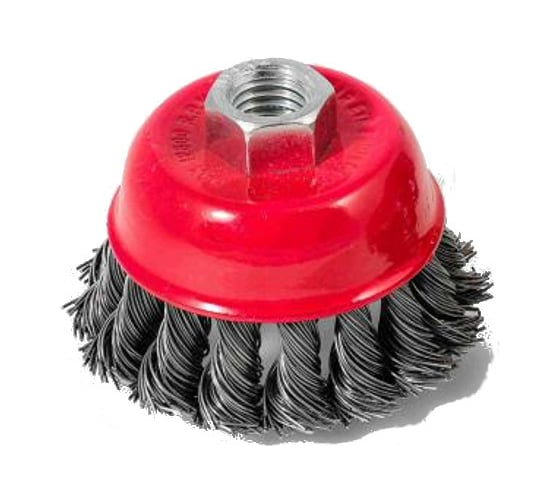 Изображение товара Щётка-крацовка с крученым ворсом (100 мм; M14; жесткая) для УШМ Orientcraft OCCBAKAG1004