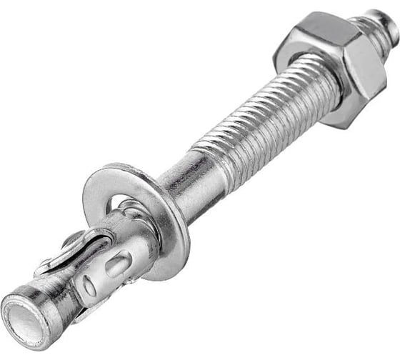 Изображение товара Клиновой анкер Море-Метизов 12x100 белый цинк мм, 50 шт. ANKERKLBC1210050M