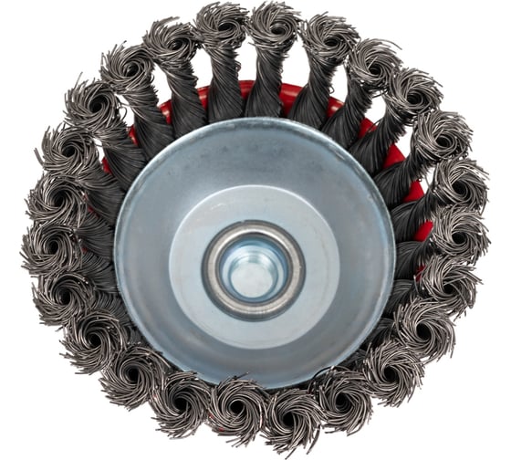 Изображение товара Щётка-крацовка с крученым ворсом (125 мм; M14; жесткая) для УШМ Orientcraft OCCBAKAG1255