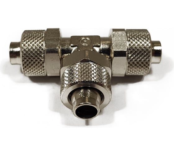 Изображение товара Фитинг тройник с накидной гайкой 10/8 мм Camozzi 1540 10/8