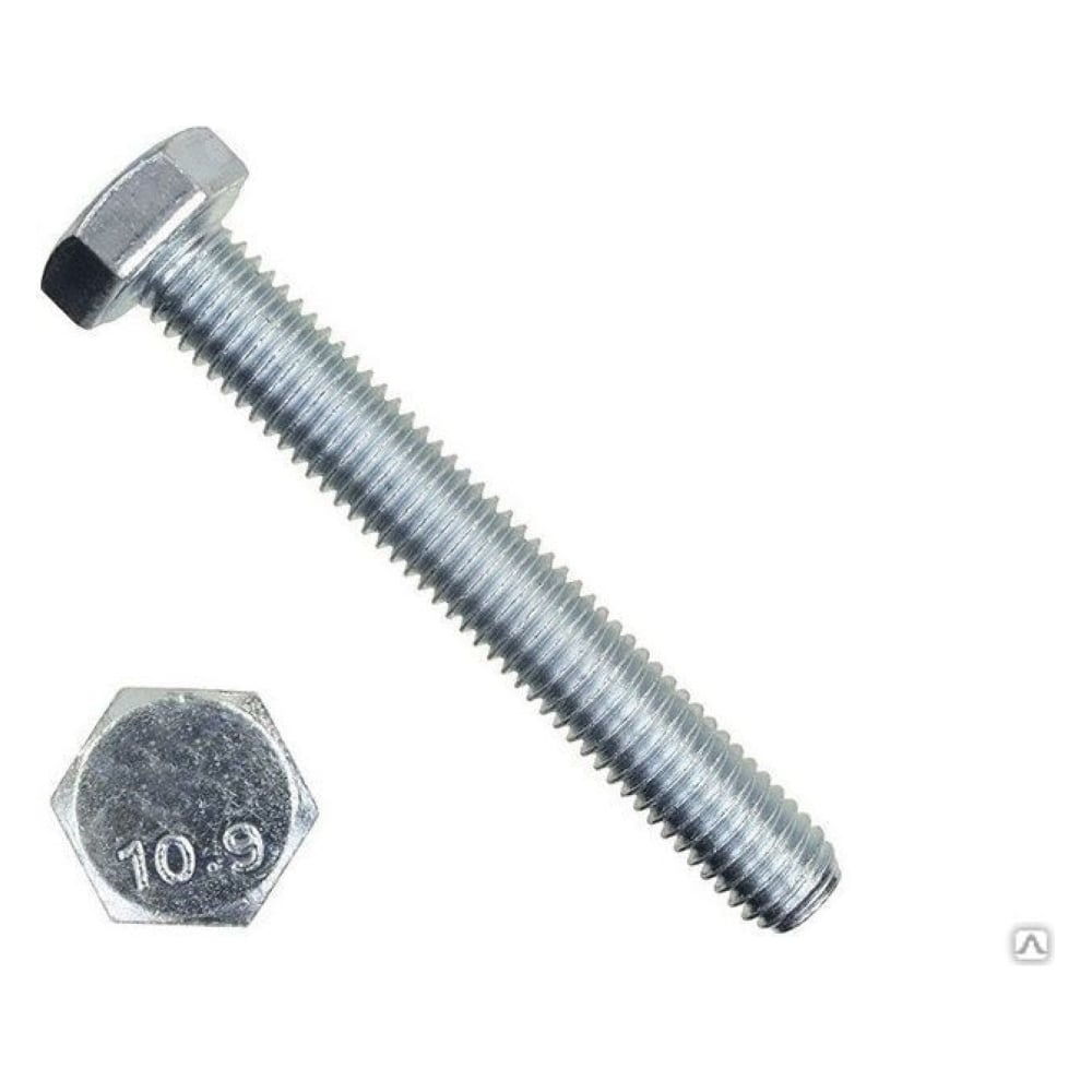 Изображение товара Болт Море-Метизов DIN 933 класс 10.9 цинк М10x50 мм 10 шт