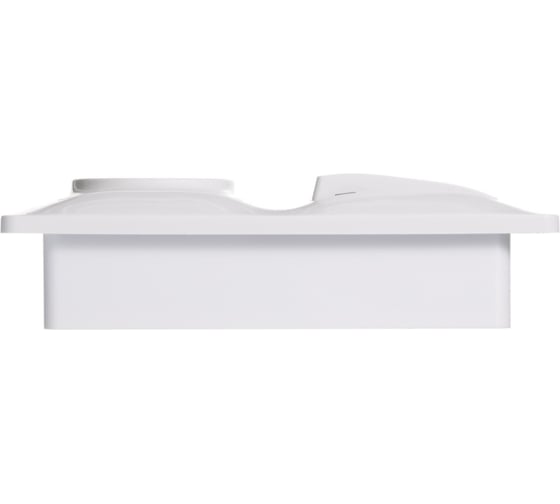 Изображение товара Комбинированный блок розетка + 1-клавишный выключатель Systeme Electric GLOSSA белый GSL000160