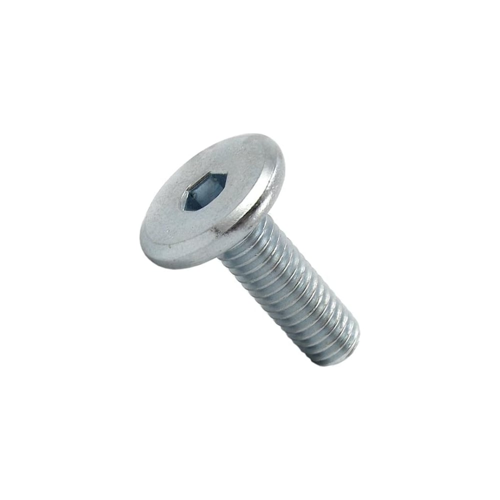 Изображение товара Винт Море-Метизов DIN 7420 мебельный с плоской головкой и шестигранным углублением под ключ,цинк,М8x20 мм, 50 шт. VINT7420CМ82050M