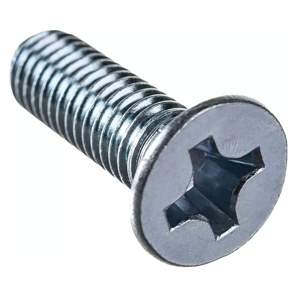 Изображение товара Винт Море-Метизов DIN 965 М3x6 цинк, 10 шт с потайной головкой