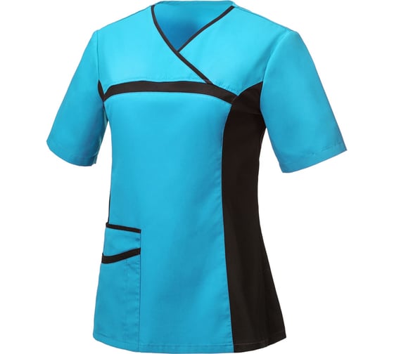 Изображение товара Женская блуза СОЮЗСПЕЦОДЕЖДА ОРИОН бирюза/черная, р. 48-50, рост 170-176 2000000142258