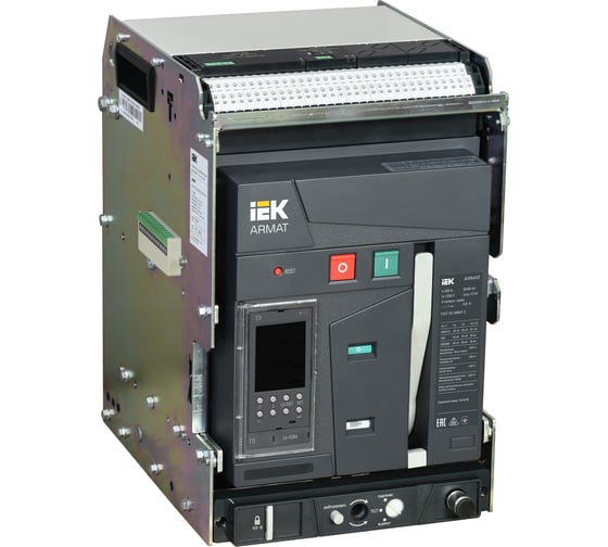 Изображение товара Выключатель автоматический IEK ARMAT AR-A2C TD06 3P W HR/VR с аксесуарами AR-ACB-3VA-055-0630A-TDCF