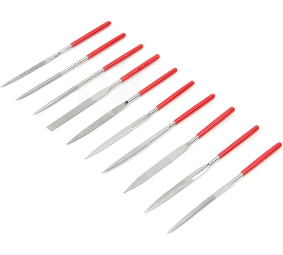 Изображение товара Набор надфилей с алмазным покрытием Optimus 10шт. OPT-NF10