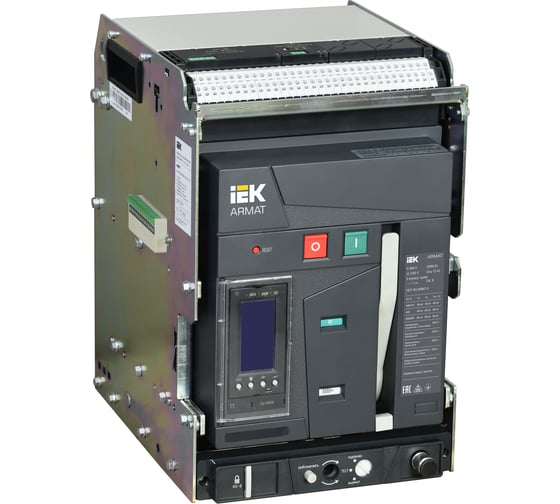 Изображение товара Выключатель автоматический IEK ARMAT AR-A2N TY08 3P W HR/VR с аксесуарами AR-ACB-3VA-066-0800A-TYCF