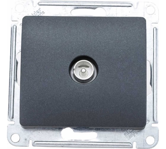 Изображение товара Механизм коннектора TV антенны Systeme Electric Glossa антрацит GSL000793