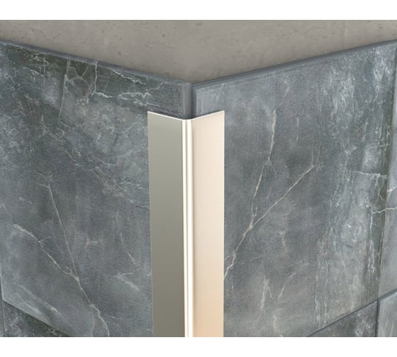 Изображение товара Угловой профиль ЛУКА из нержавеющей стали 20х20 мм, 2.7 м, полированный УТ000043058