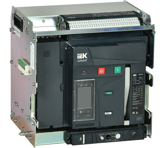 Изображение товара Выключатель автоматический IEK ARMAT AR-A3S TT25 4P W HR/VR с аксесуарами AR-ACB-4VD-085-2500A-TTCF