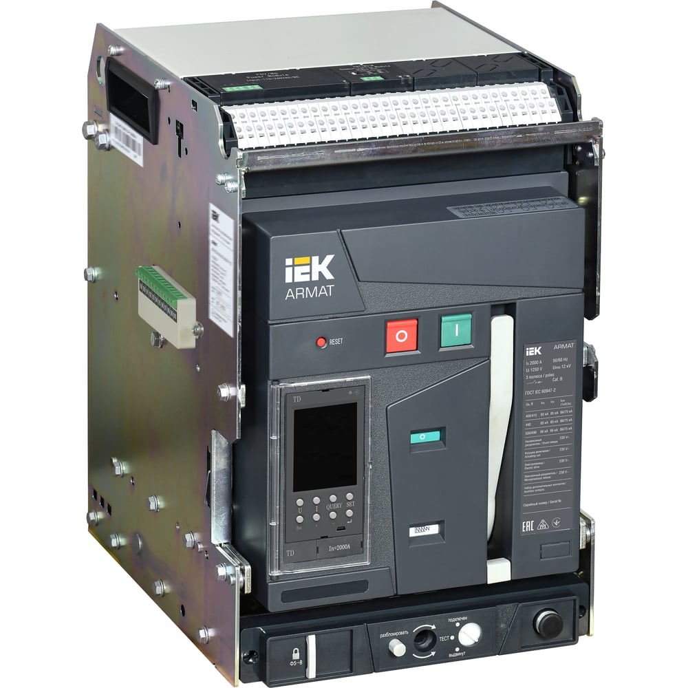 Изображение товара Выключатель автоматический IEK ARMAT AR-A2S TD20 3P W HR/VR