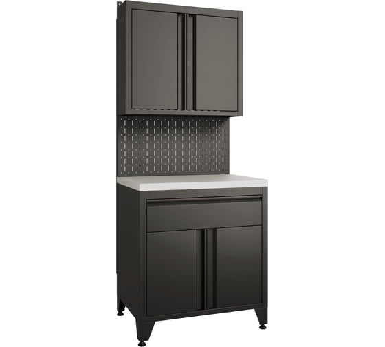 Изображение товара Тумба с дверцами и одним ящиком + шкафчик с дверцами GREENBERG BOREX TY1-P1-S2