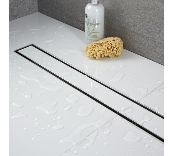 Изображение товара Душевой трап RGW SDR-08-80 прямой, 800 мм, хром, O 50 мм сифон + ножки, под плитку 21210880-011