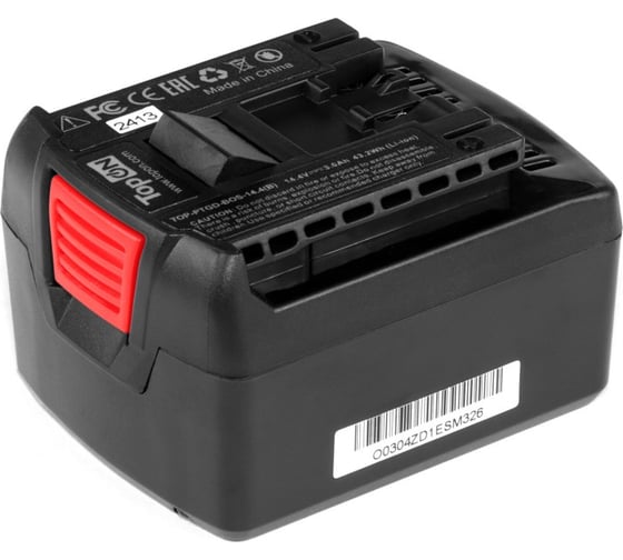 Изображение товара Аккумулятор для Bosch TopOn 14.4V 4.0Ah (Li-ion) PN: 2607336078 TOP-PTGD-BOS-14.4-4.0(B)