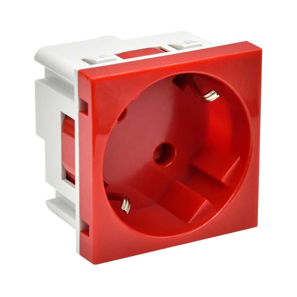 Изображение товара Розетка IEK PRIMER РКС-20-32-П-45 45мм носик красный IP20 встройка