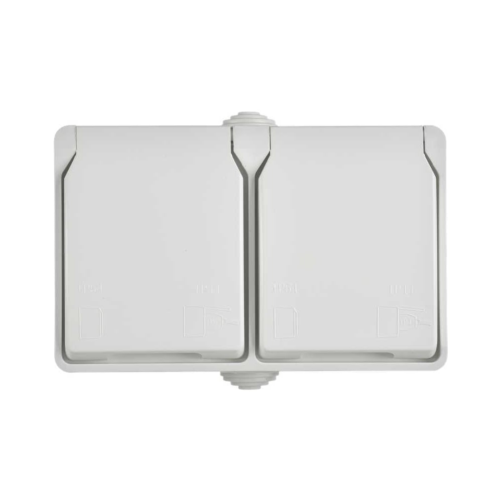 Изображение товара Розетка IEK FORS 2-я с заземлением 16А IP54