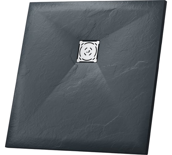 Изображение товара Душевой поддон RGW 90*90*2,5 ST-0099G графит, квадрат, 90 мм, каменный 16152099-02