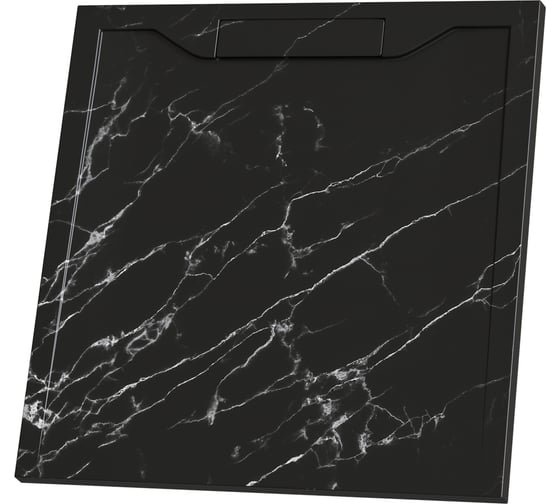 Изображение товара Душевой поддон RGW 90*90*3,5 STE-099MB черный мрамор, квадрат, каменный, S-14 52341099-14