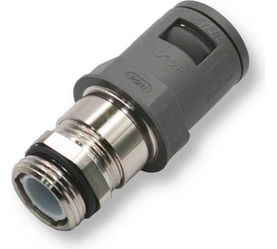 Изображение товара Коннектор прямой Weyer WQGMZ-P11G/AD15.8 муфта для гофрированных труб нар. PG11 WE0604100