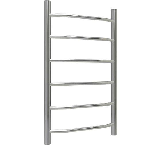 Изображение товара Полотенцесушитель ТЕРМОДИЗАЙН нерж. E (лесенка) W=500, H=800 (6 перекладин) 1/2в.р. TDE008