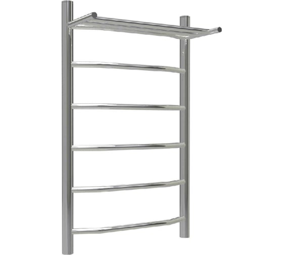 Изображение товара Полотенцесушитель ТЕРМОДИЗАЙН нерж. EP (лесенка c полкой) W=500, H=800 (5 перекладин) 1/2в.р. TDEP005