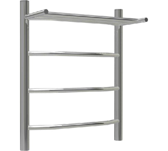 Изображение товара Полотенцесушитель ТЕРМОДИЗАЙН нерж. EP (лесенка c полкой) W=500, H=600 (3 перекладины) 1/2в.р. TDEP004