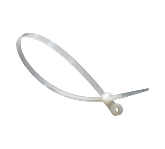 Изображение товара Кабельная стяжка с петлей ЦКИ белая, 200х4.8 полиамид, уп. 100 шт. 62192