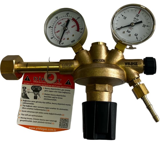 Изображение товара Редуктор азотный высокого давления YILDIZ 20 бар GAZ 50230-RU