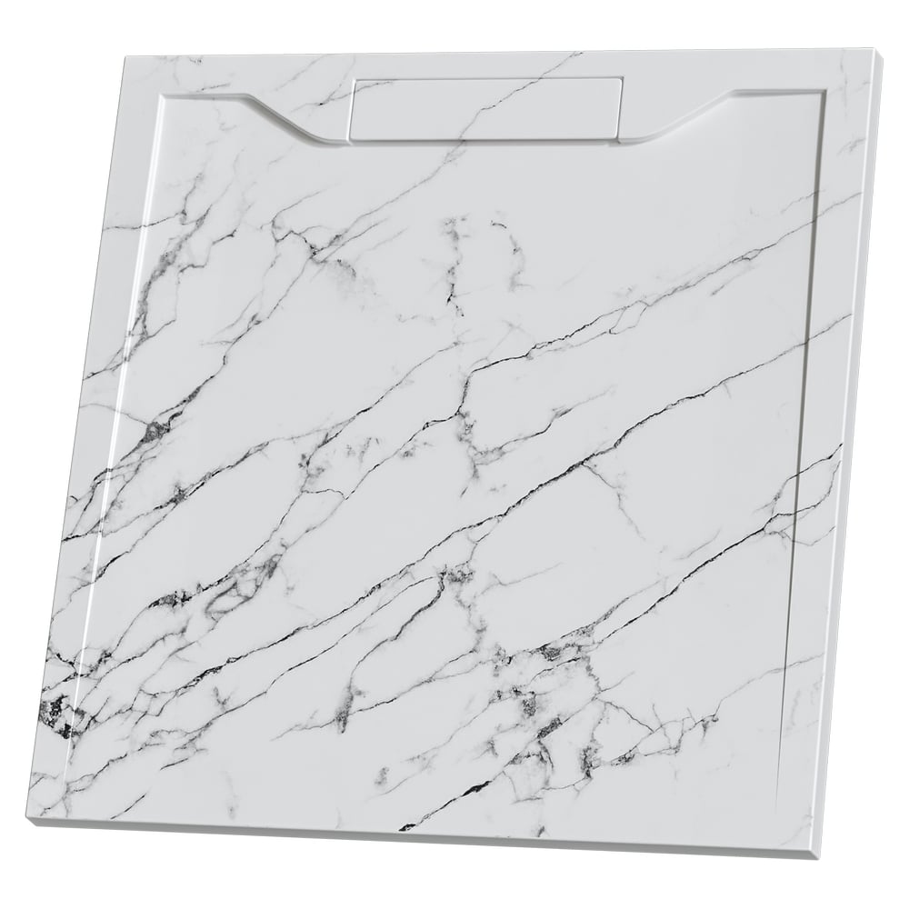 Изображение товара Душевой поддон RGW квадратный 90*90 см белый мрамор