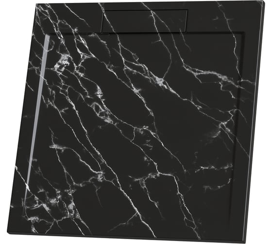 Изображение товара Душевой поддон RGW 90*90*3,5 STL-099MB черный мрамор, квадрат, каменный, S-14 52211099-14