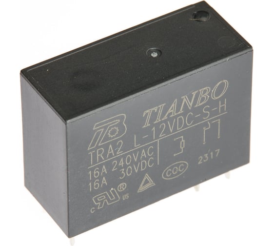 Изображение товара Реле электромагнитное Tianbo RELAY (25 шт/упак) TRA2-L-12VDC-S-H 123303